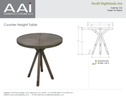 Hyatt Counter High Table