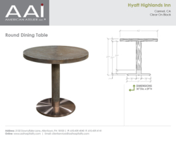Hyatt Highlands Round Table